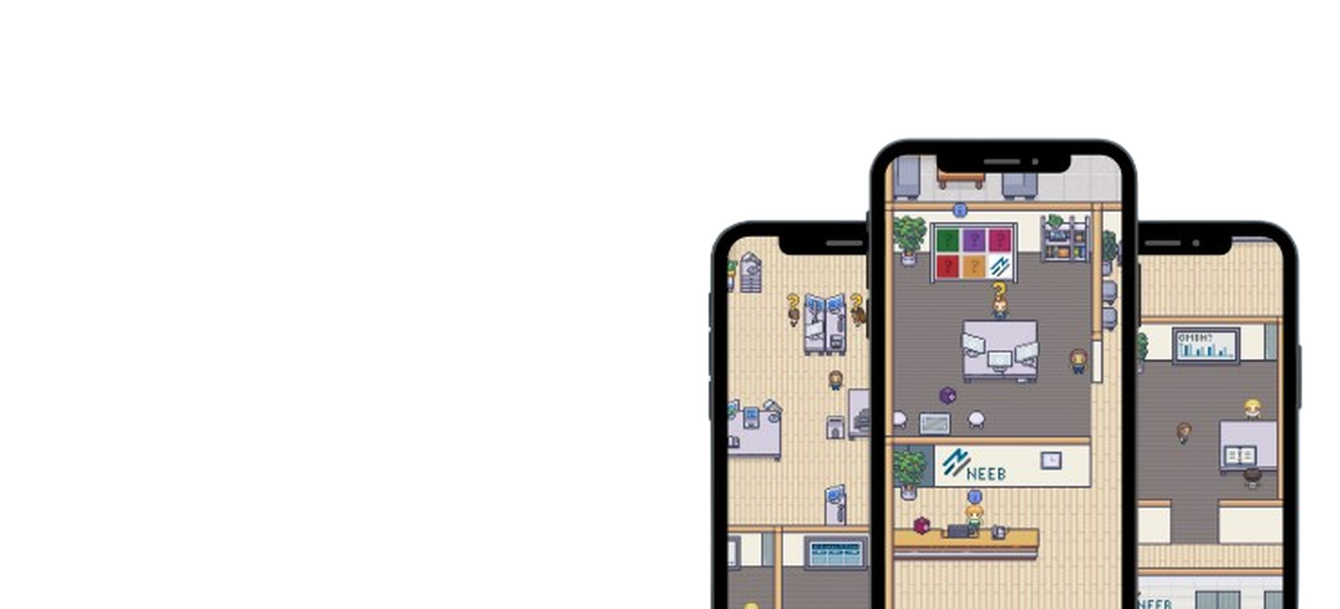 Smartphones mit Einblick in das Kanzlei-Game