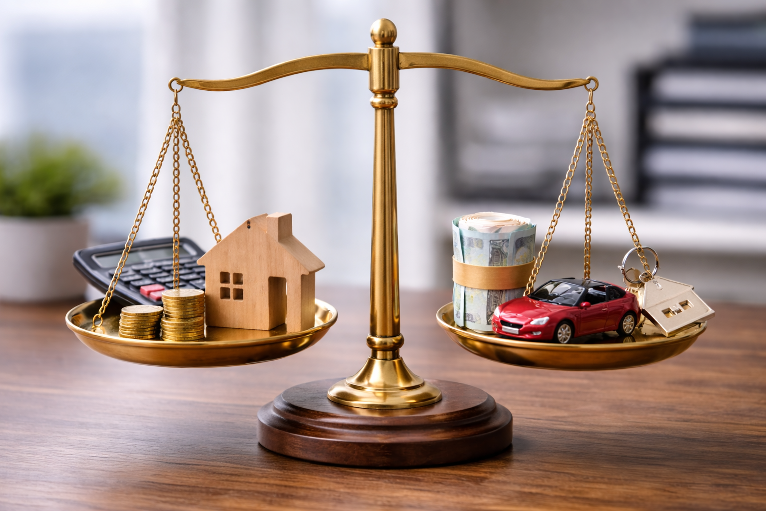 Vergleich von Betriebs-und Privatvermoegen