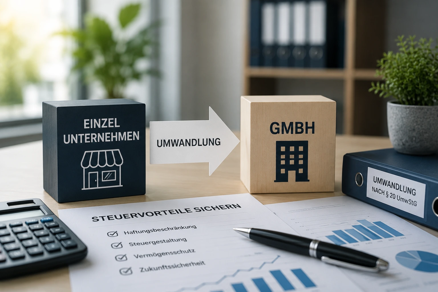 Umwandlung eines Einzelunternehmens in eine GmbH